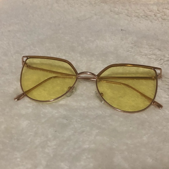 Blue & Yellow aviator sunglasses - Picture 3 of 4